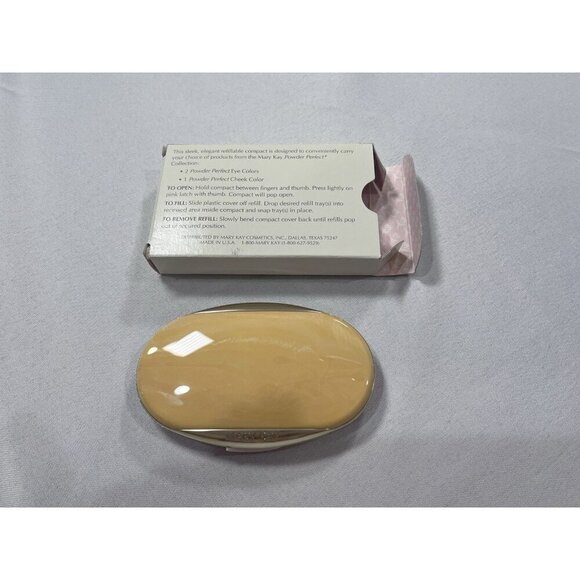 New In Box Mary Kay EMPTY Pink & Gold Color Compact with Mirror ~ Fast Ship - Picture 3 of 7